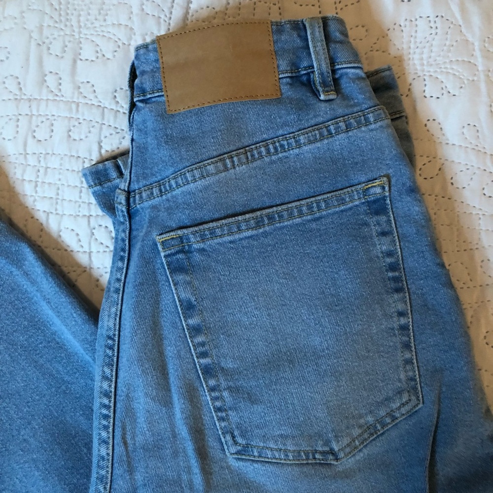 H&M light was mom jeans